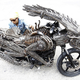 Illustration for article titled Horrify your friends by racing down the street on this emAlien/em Xenomorph motorcycle